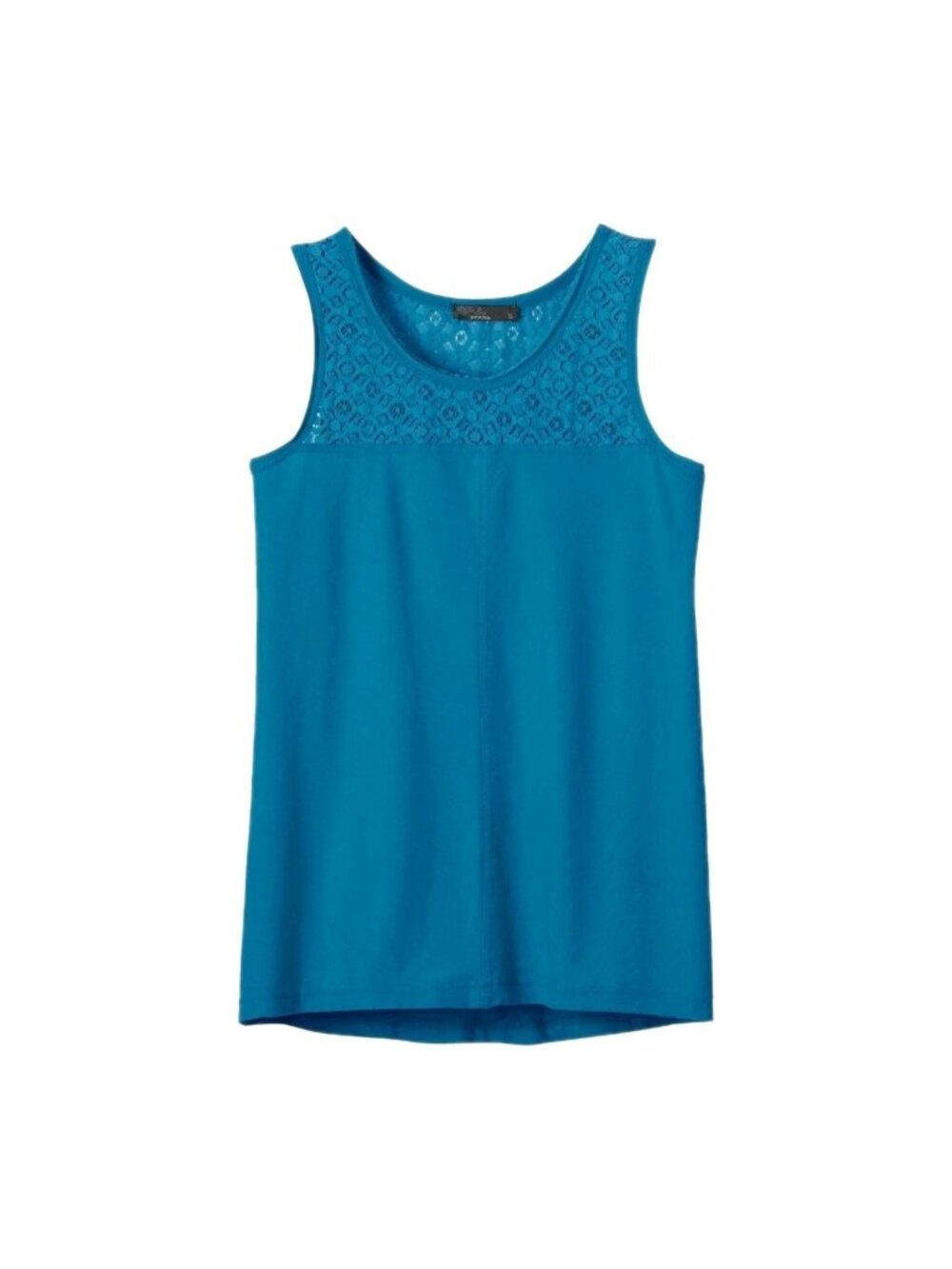 Prana Cassie Crochet Turquoise Blue Tank Top Womens Medium
